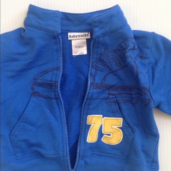 BABYWORKS Zippered Jacket, Size 12 Months - Picture 2 of 4